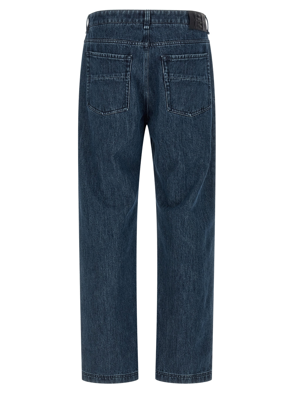 Fendi Cotton Flared Jeans in Blue