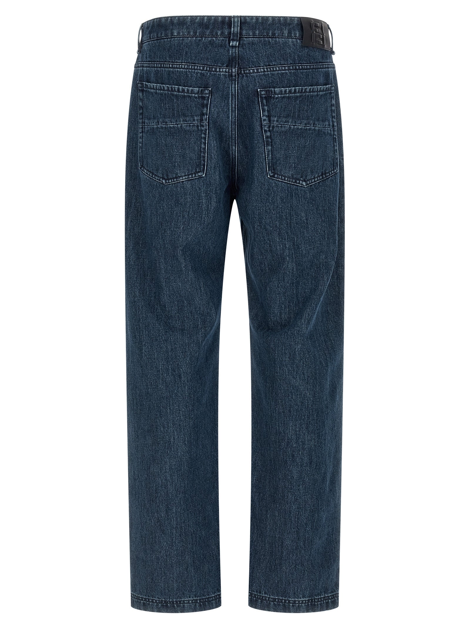 Fendi Cotton Flared Jeans in Blue