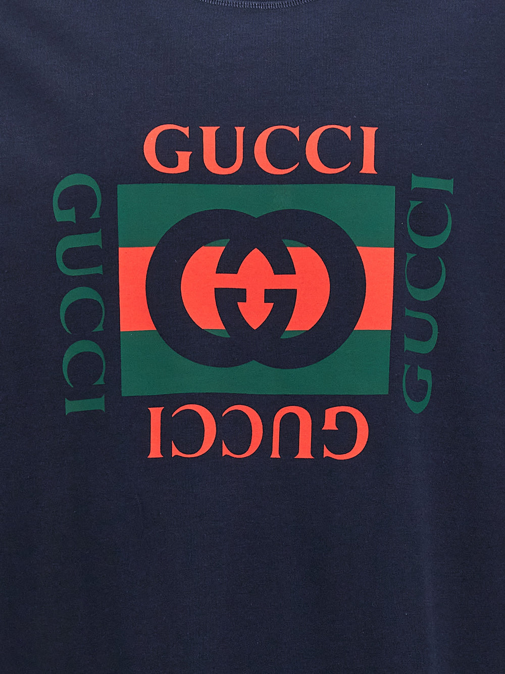 Gucci T-Shirt από 100% βαμβάκι σε Μπλε