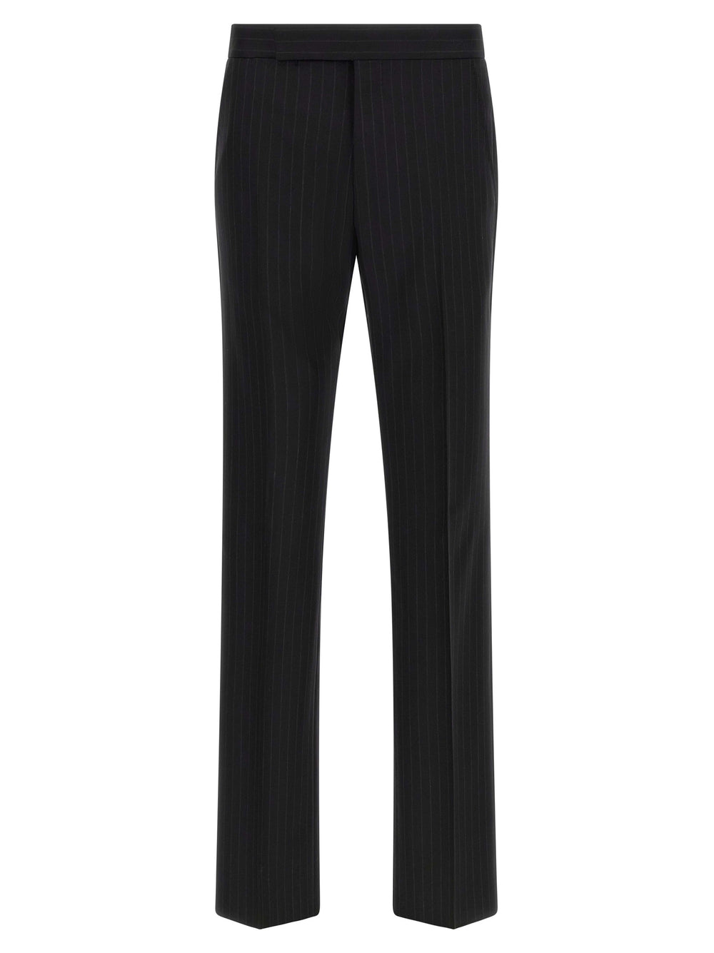 Tom Ford Double-Breasted Wool Suit in Black