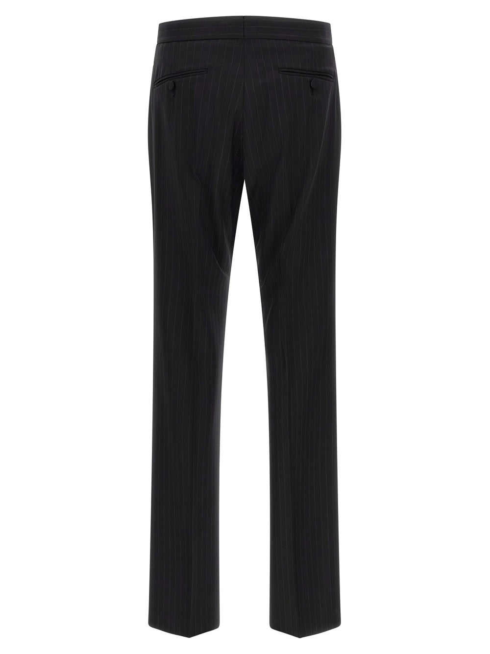 Tom Ford Double-Breasted Wool Suit in Black