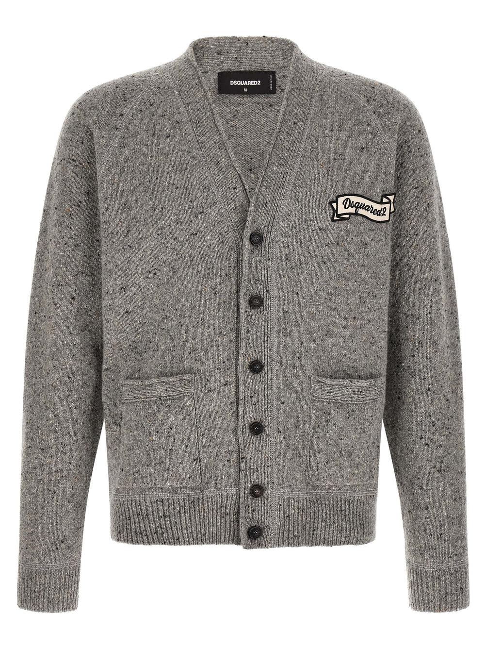 Dsquared² Wool Blend Cardigan in Grey