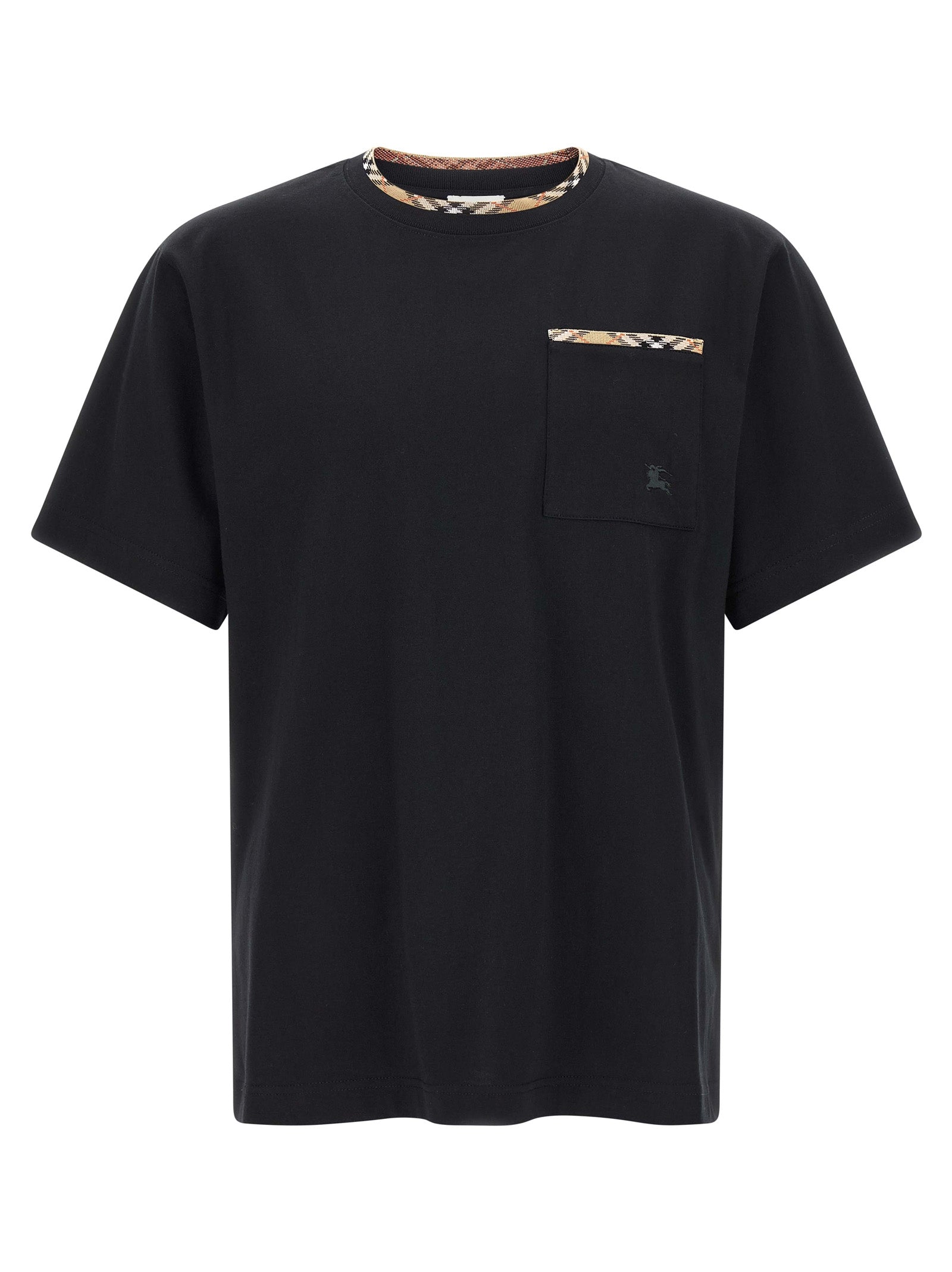 Burberry 100% Cotton T-Shirt in Black