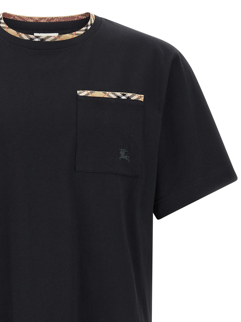 Burberry 100% Cotton T-Shirt in Black