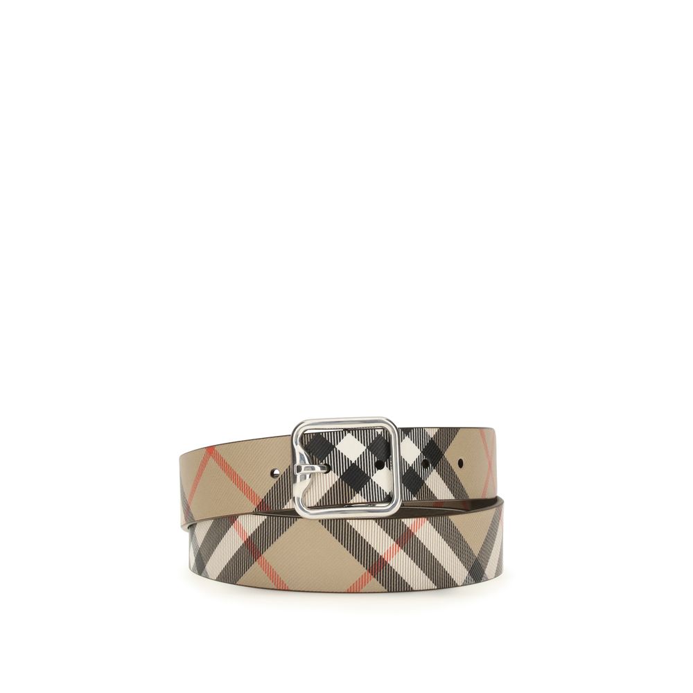 Burberry Αναστρέψιμη Ζώνη από Δέρμα Μοσχαριού σε Μπεζ