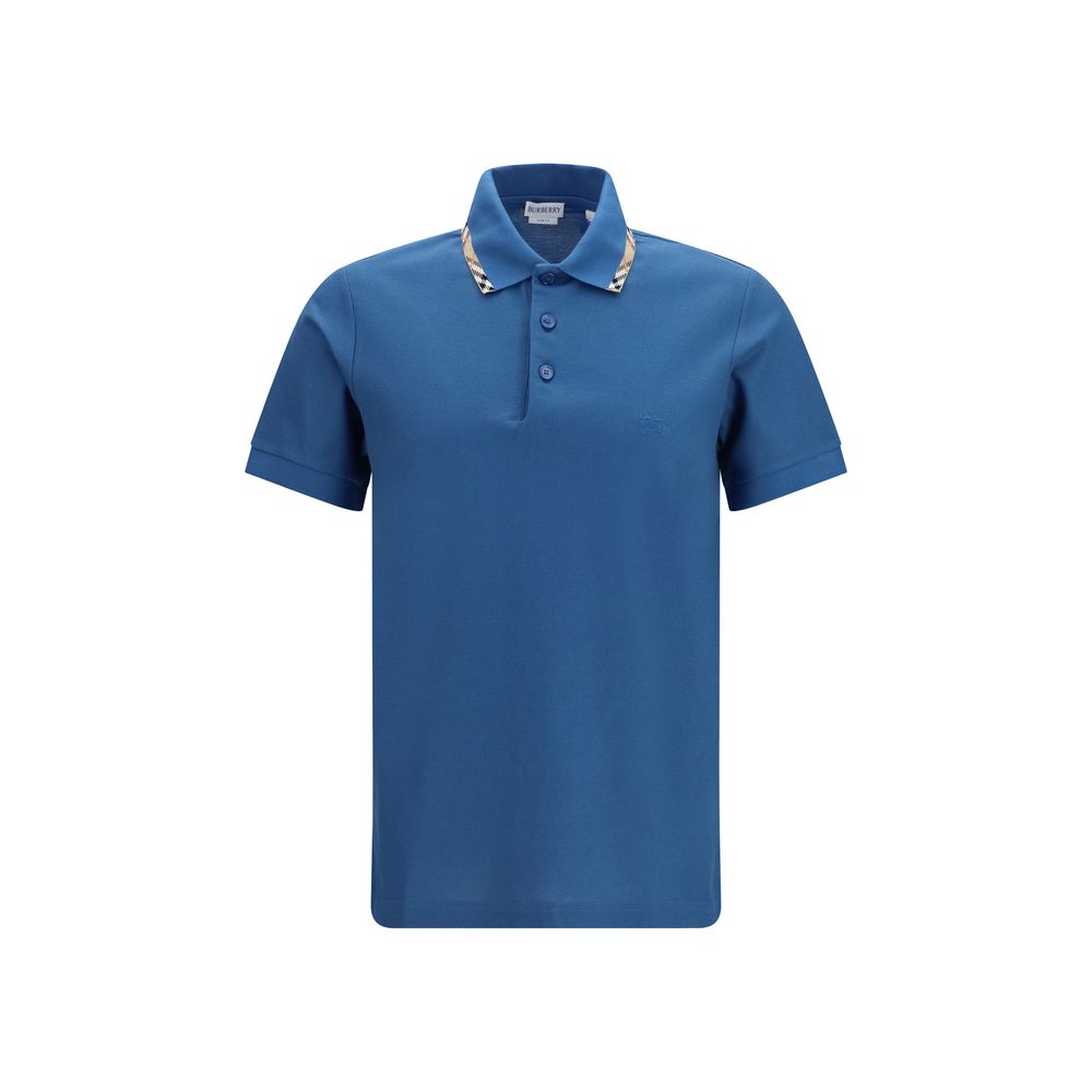 Burberry Cotton Polo Shirt in Blue