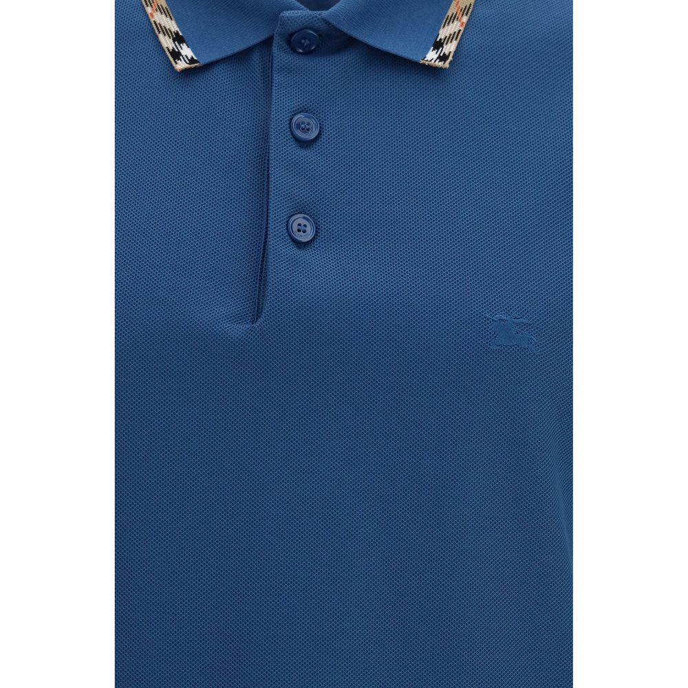 Burberry Cotton Polo Shirt in Blue