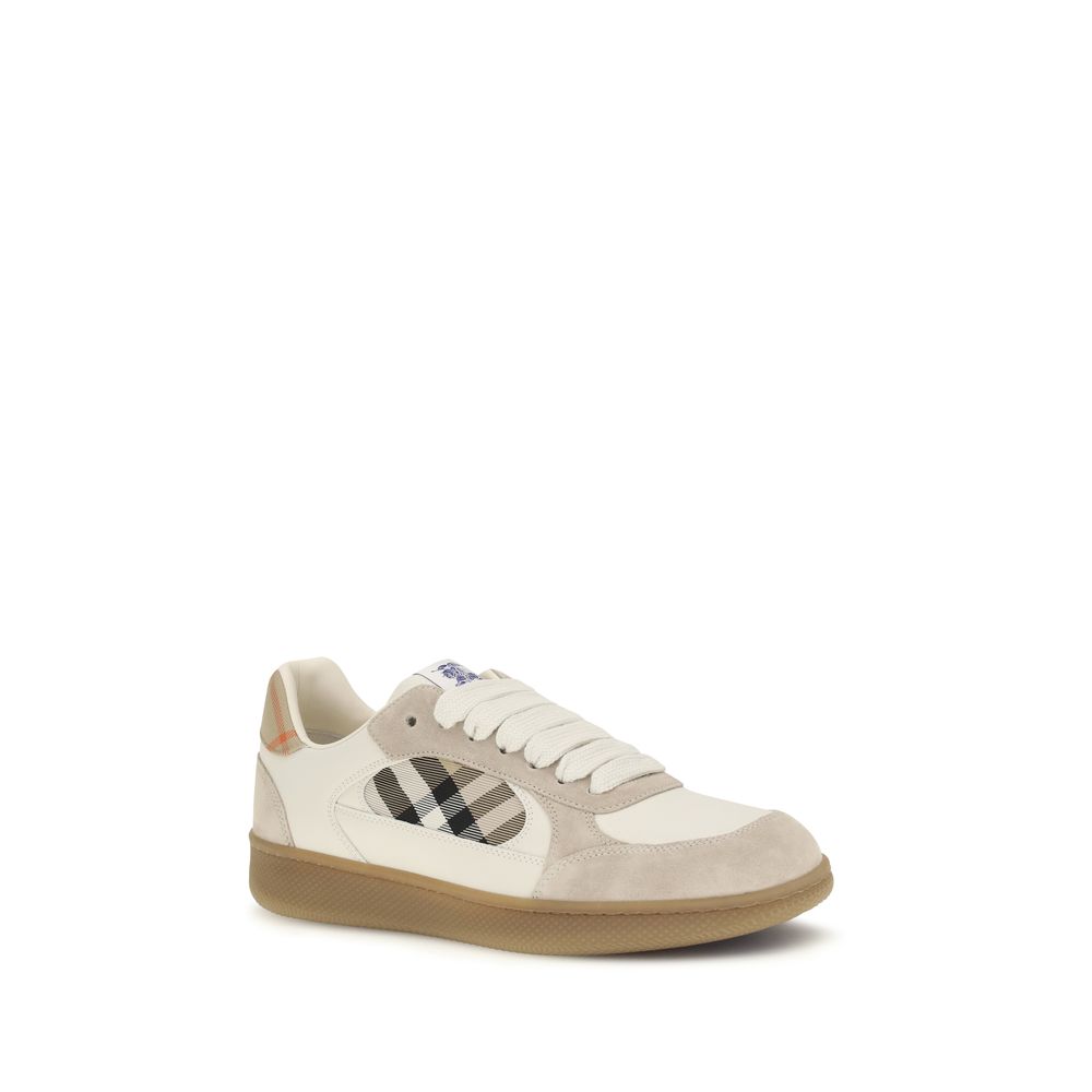Burberry Calf Leather Sneakers in Beige