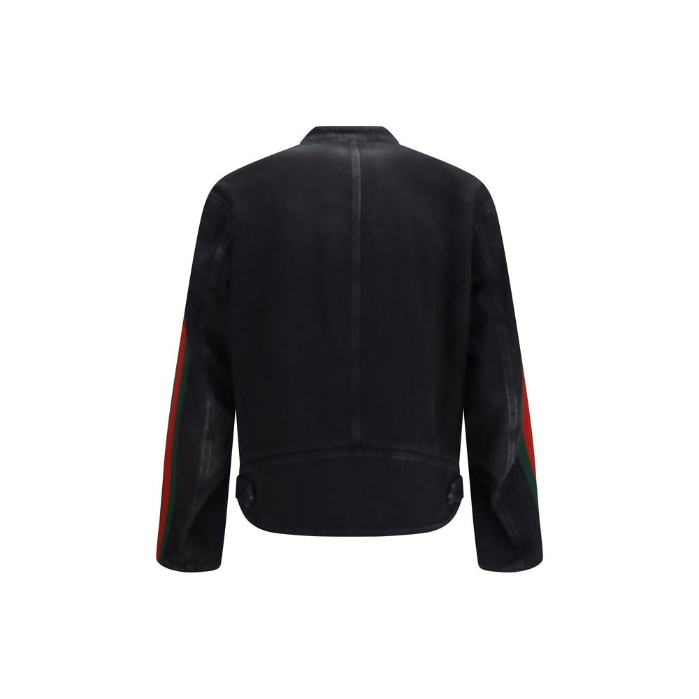 Gucci Cotton Biker Jacket in Black