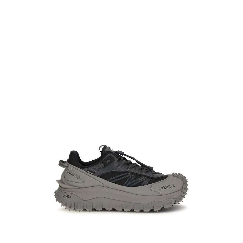 Moncler Trailgrip GTX Calf Leather Sneakers in Gray