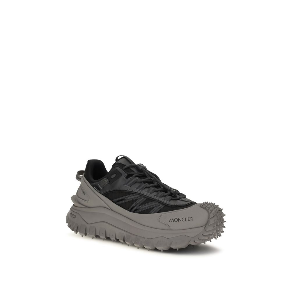 Moncler Trailgrip GTX Calf Leather Sneakers in Gray