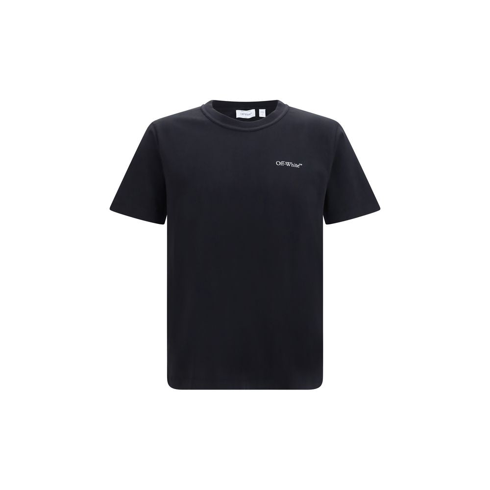 Off-White 100% Cotton T-Shirt in Black
