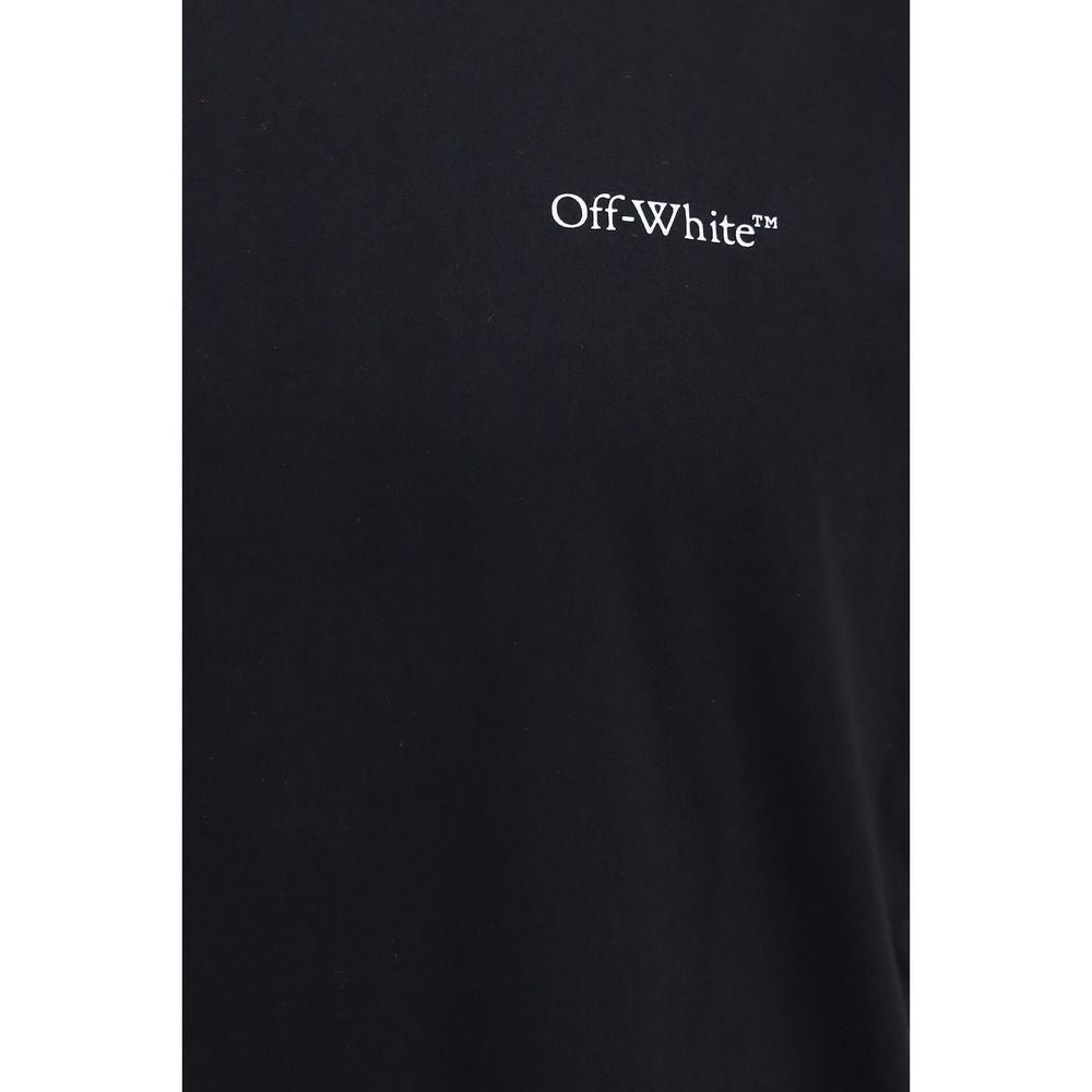 Off-White 100% Cotton T-Shirt in Black