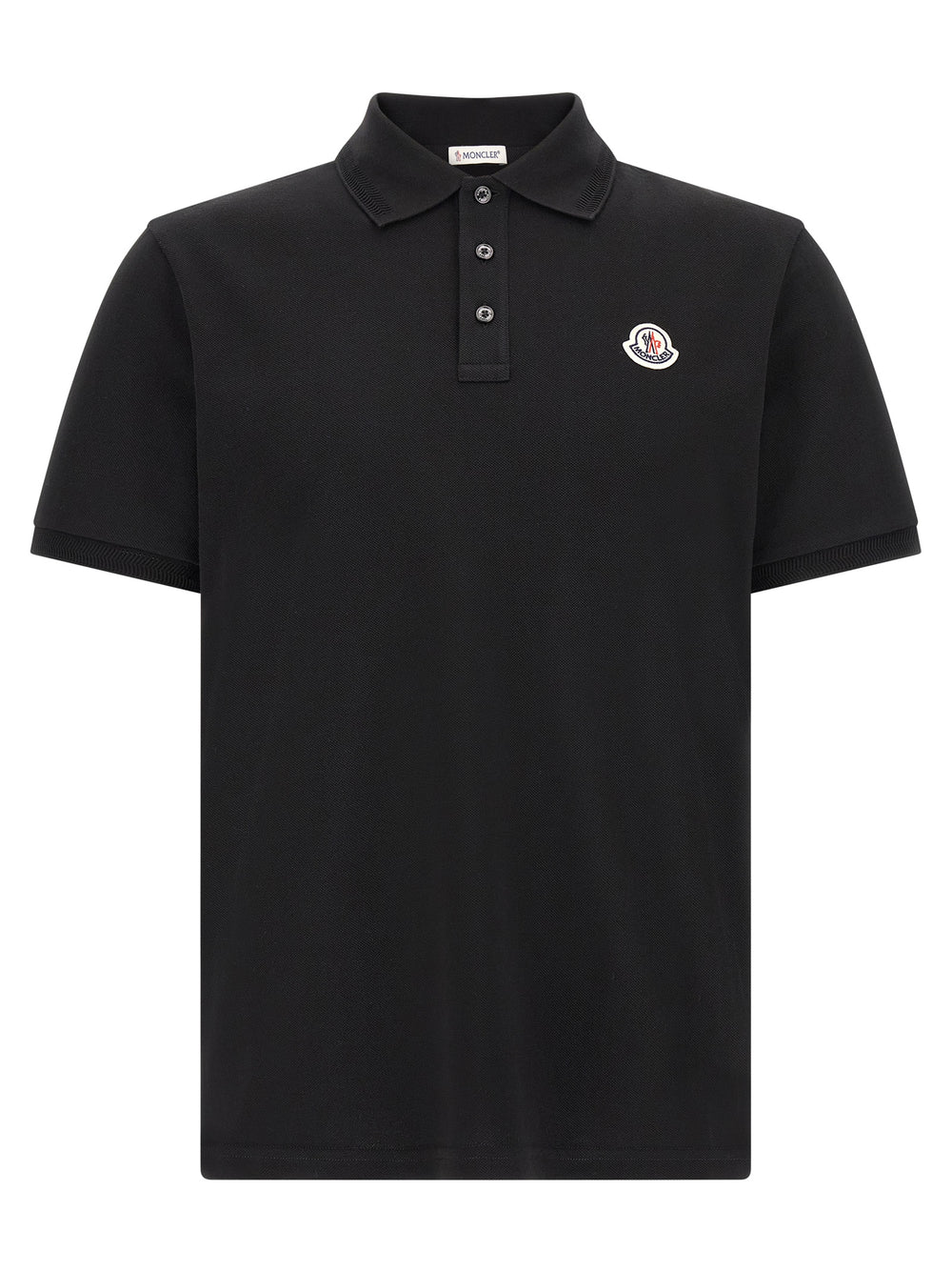 Black Cotton Polo Shirt