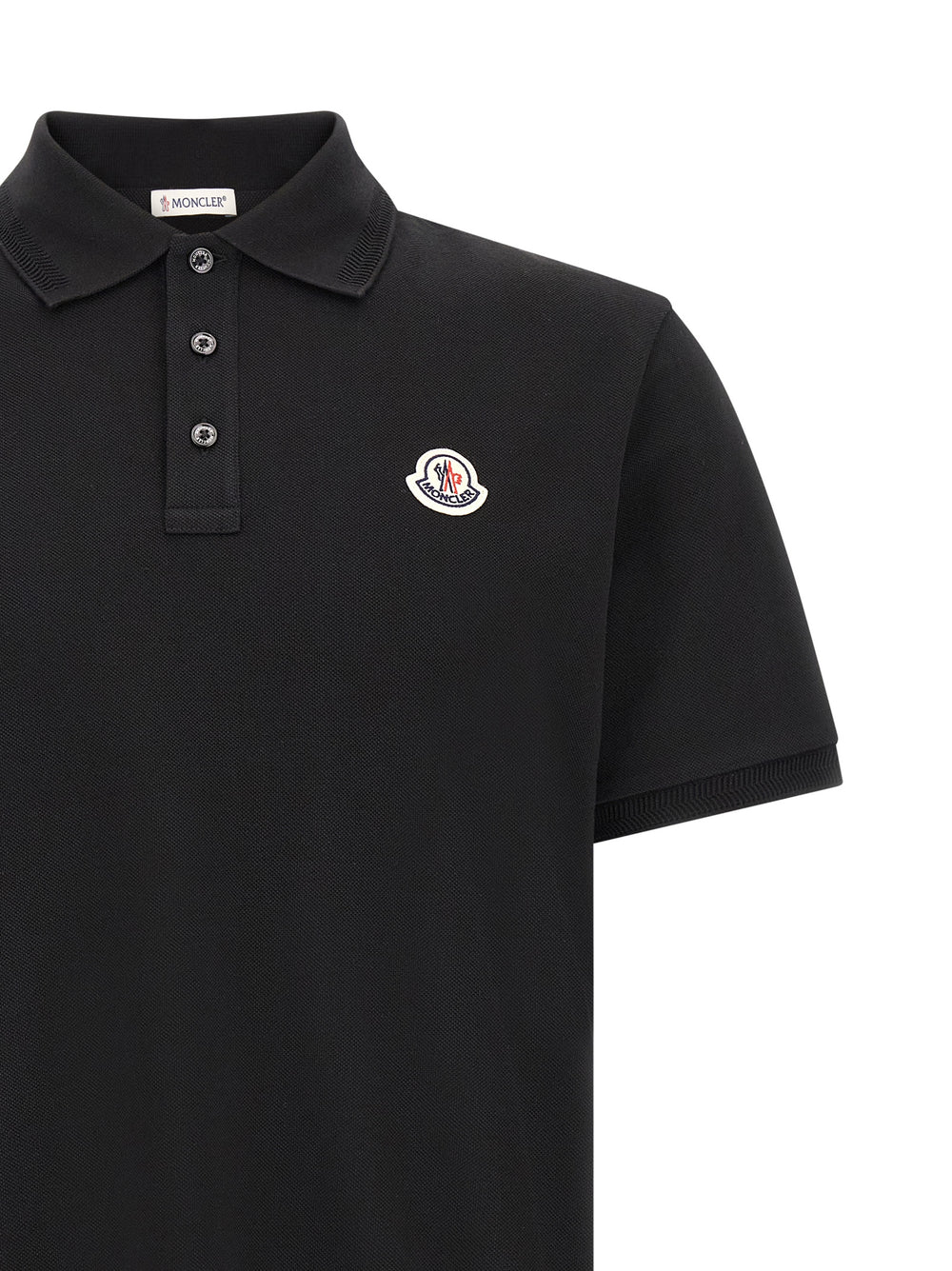 Black Cotton Polo Shirt