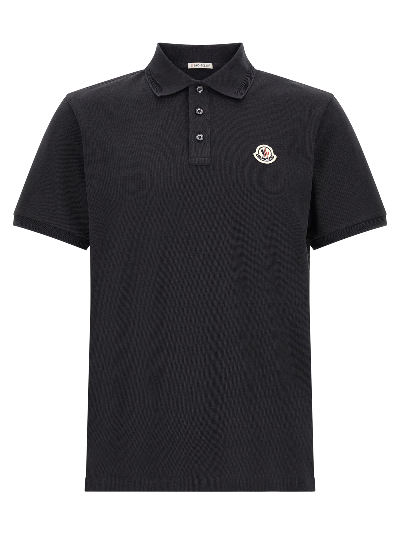 Moncler Cotton Polo Shirt in Blue