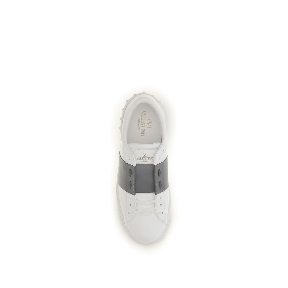 Valentino Garavani Sneakers από Δέρμα Μοσχαριού σε Ασημί