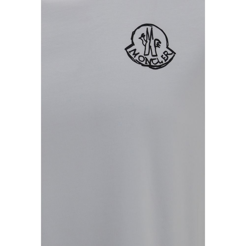 Moncler Βαμβακερό T-Shirt σε Λευκό