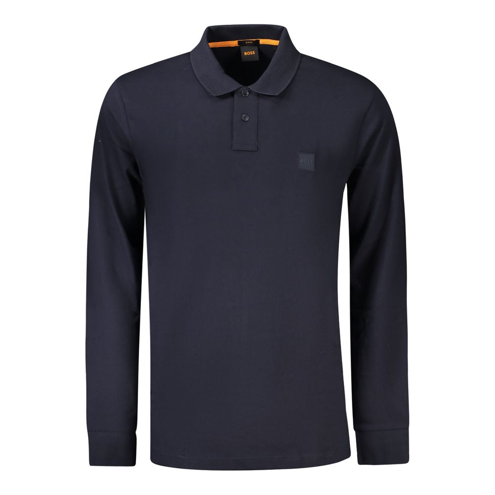 Hugo Boss Βαμβακερό Polo σε Μπλε