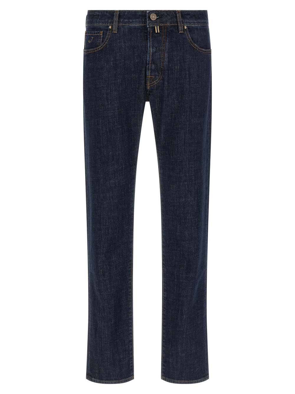 Blue Cotton Slim Fit Jeans