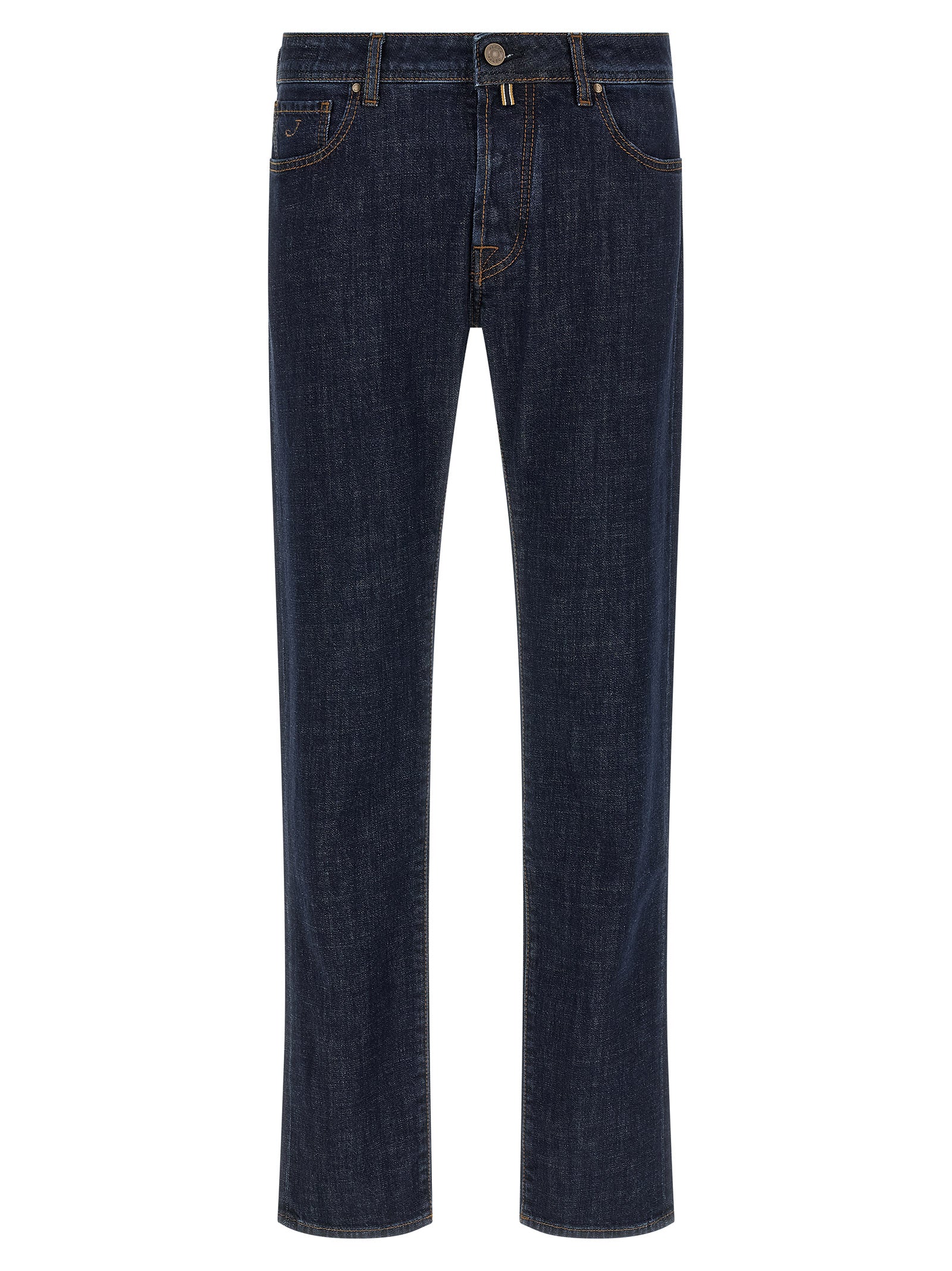 Blue Cotton Slim Fit Jeans