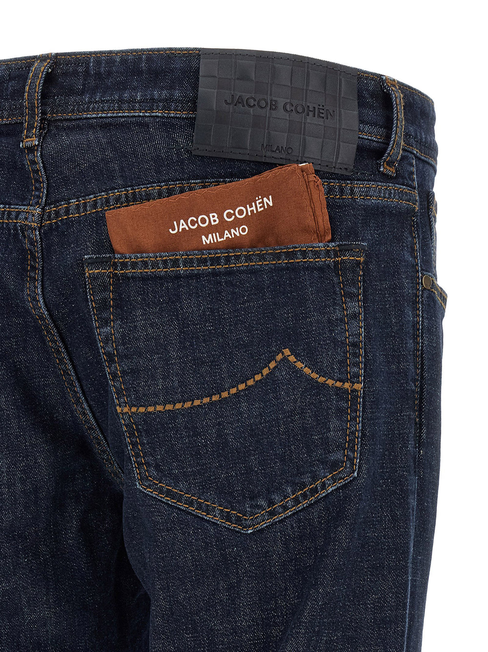Blue Cotton Slim Fit Jeans