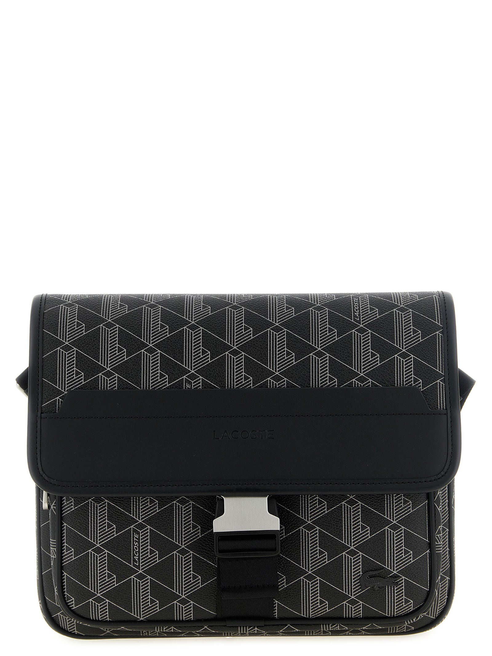 Lacoste Black PVC Crossbody Bag