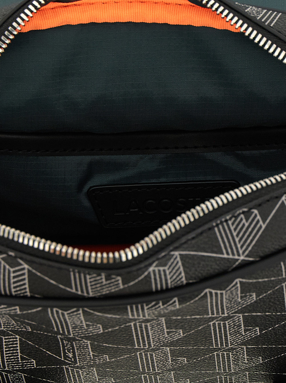 Lacoste Black PVC Crossbody Bag