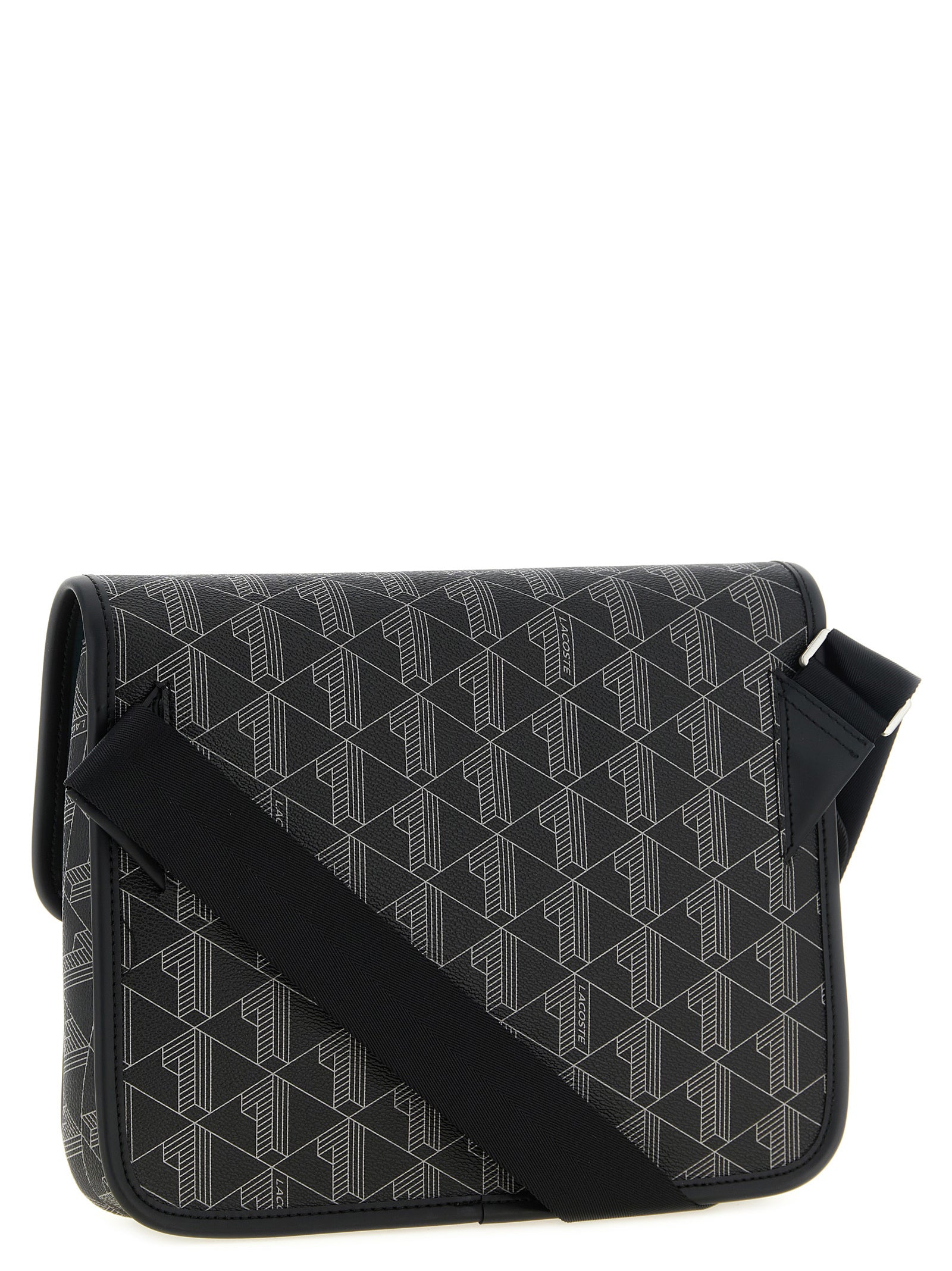 Lacoste Black PVC Crossbody Bag
