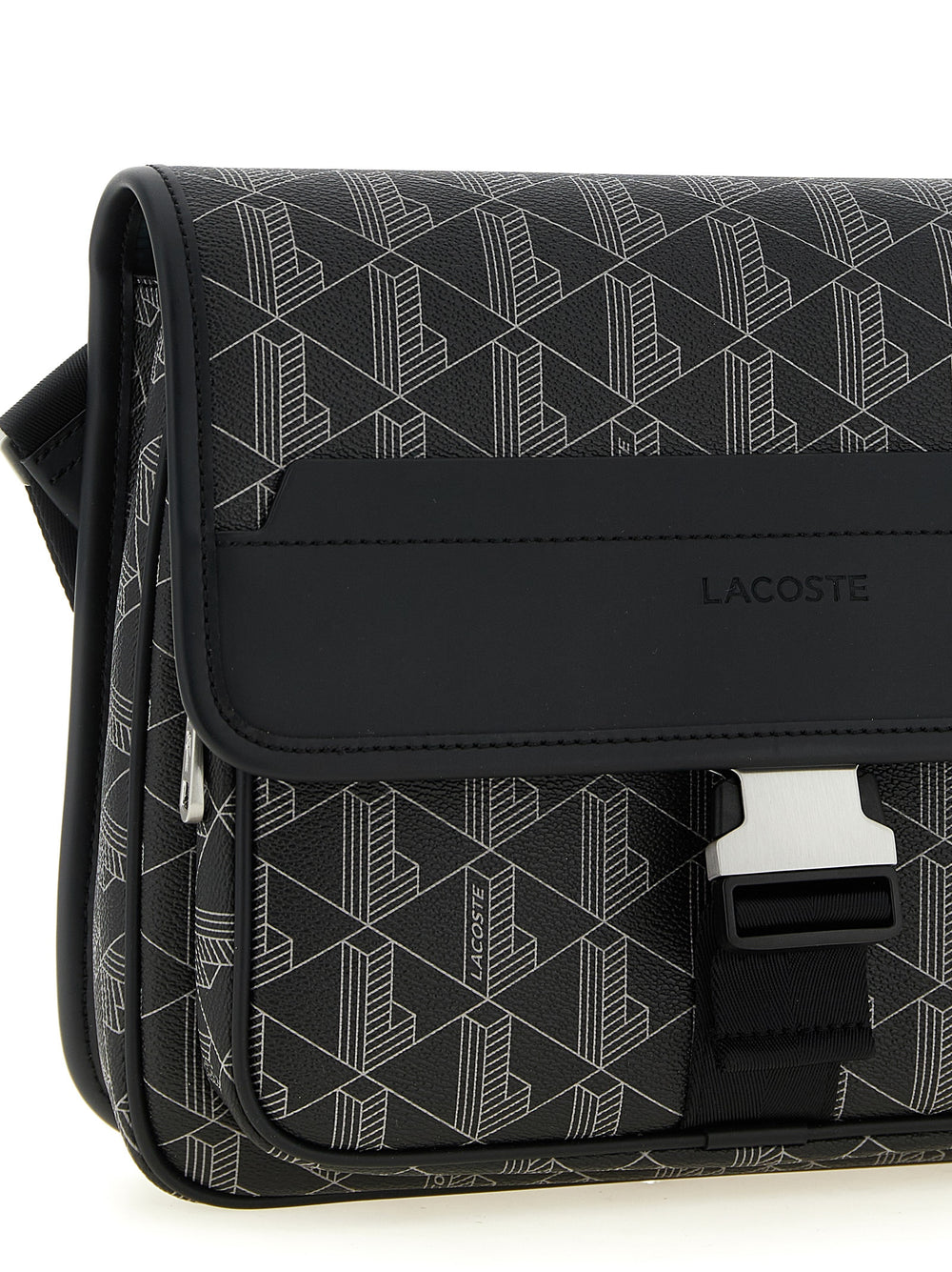 Lacoste Black PVC Crossbody Bag