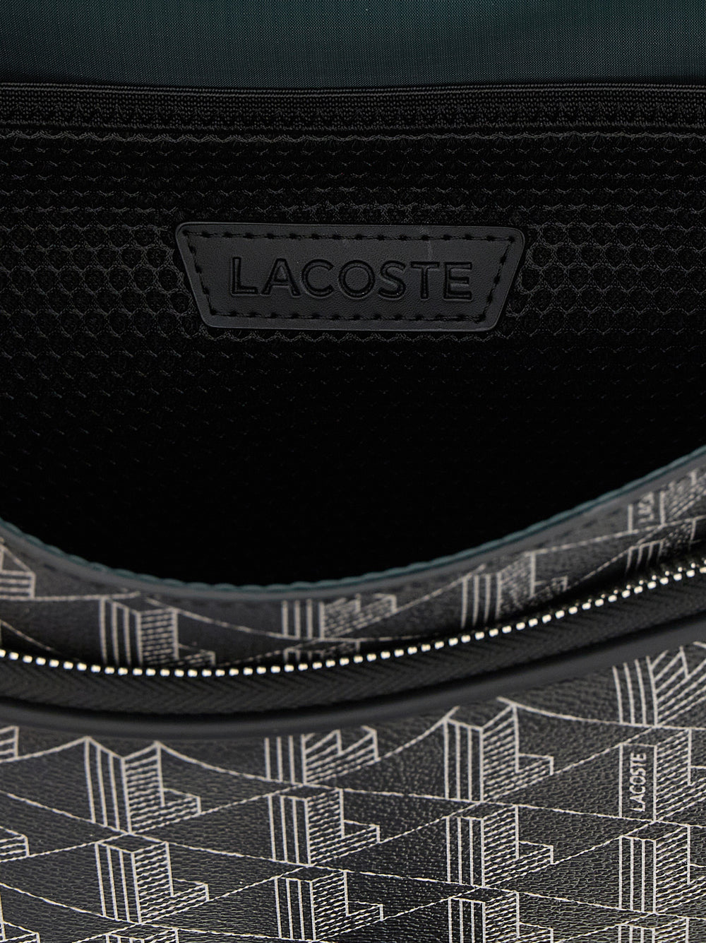 Lacoste Black PVC Crossbody Bag
