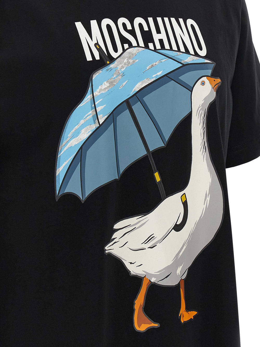 Moschino 100% Cotton T-Shirt in Black