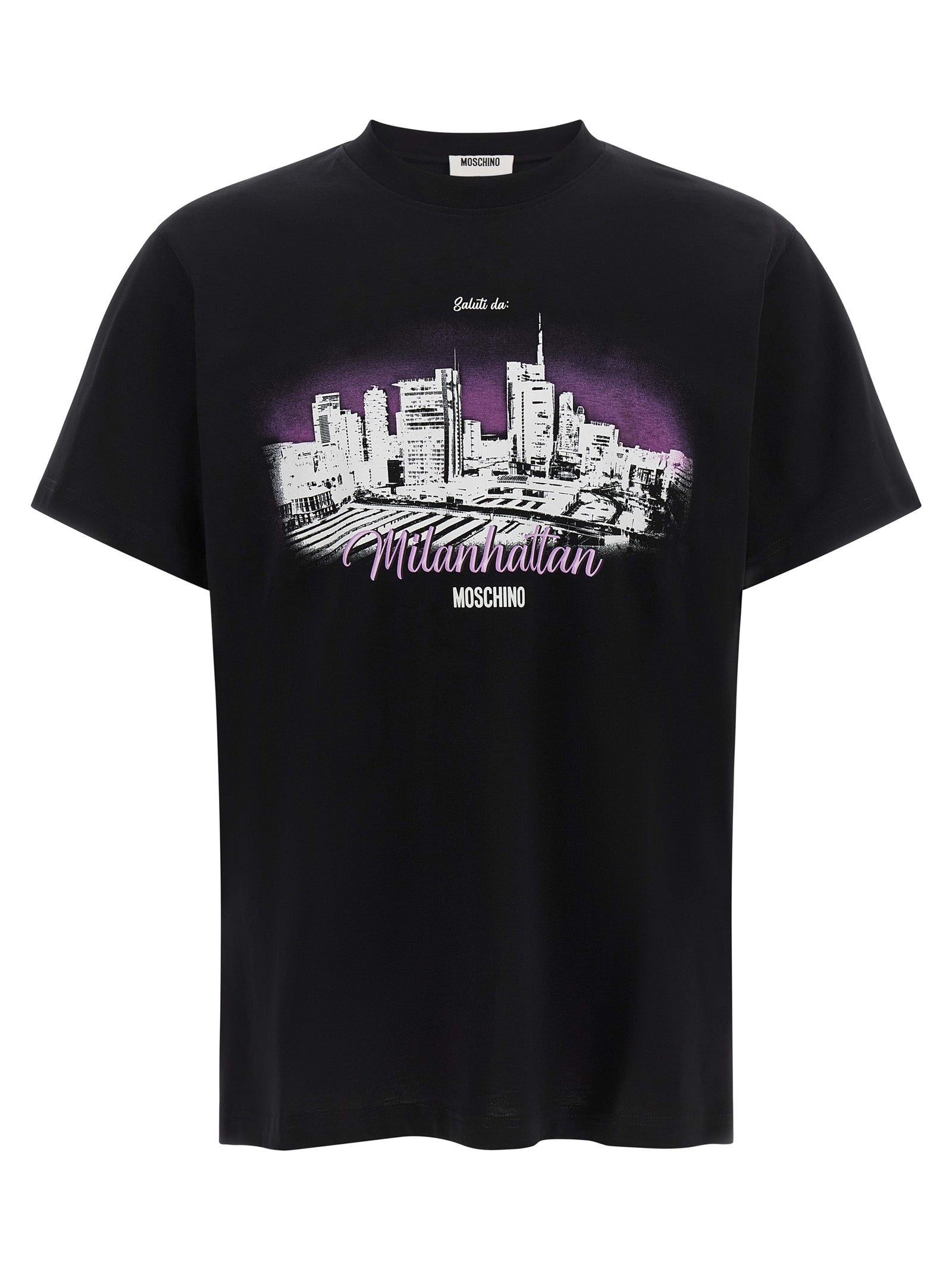 Moschino 100% Cotton T-Shirt in Black