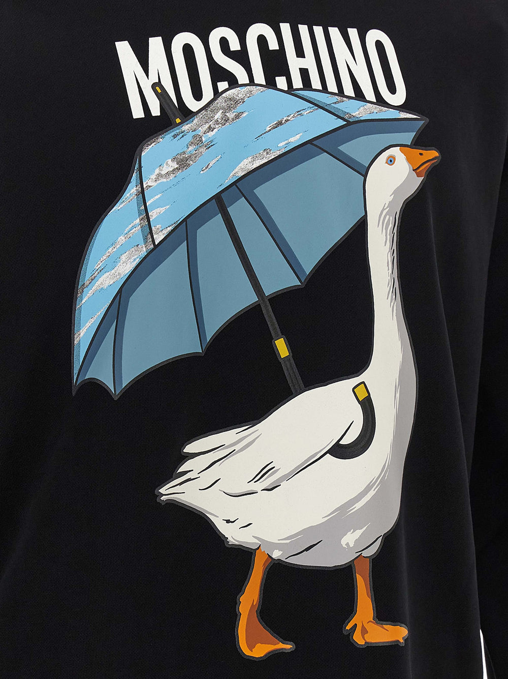 Moschino Cotton Sweatshirt in Black