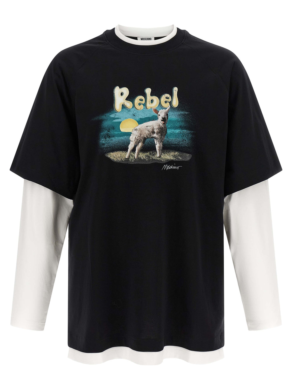 Moschino T-Shirt από 100% Βαμβάκι σε Πολύχρωμο