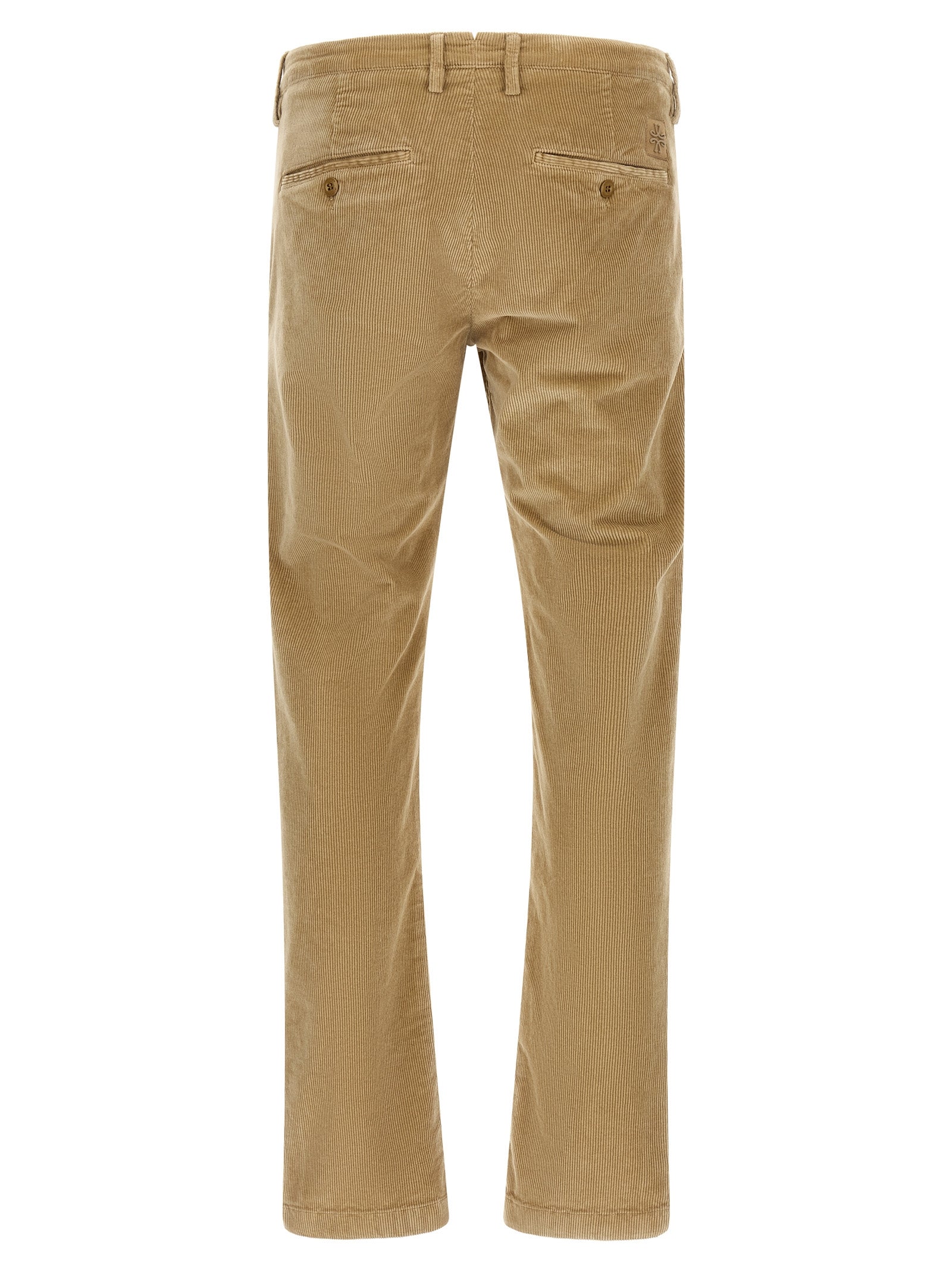 Beige Cotton Chino Pants