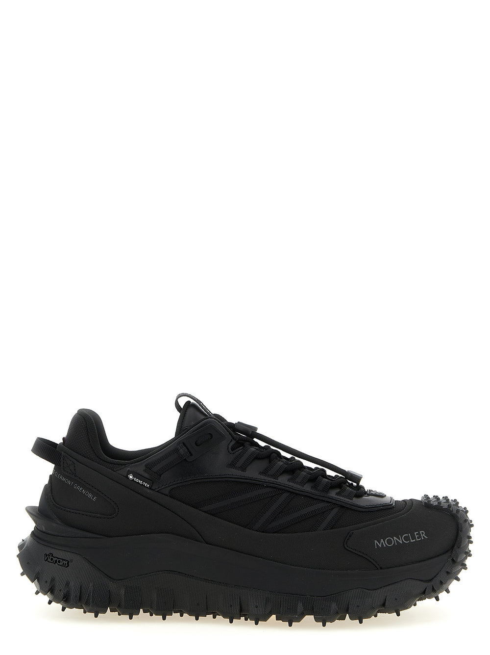 Moncler Δερμάτινα Sneakers με Gore-Tex σε Μαύρο