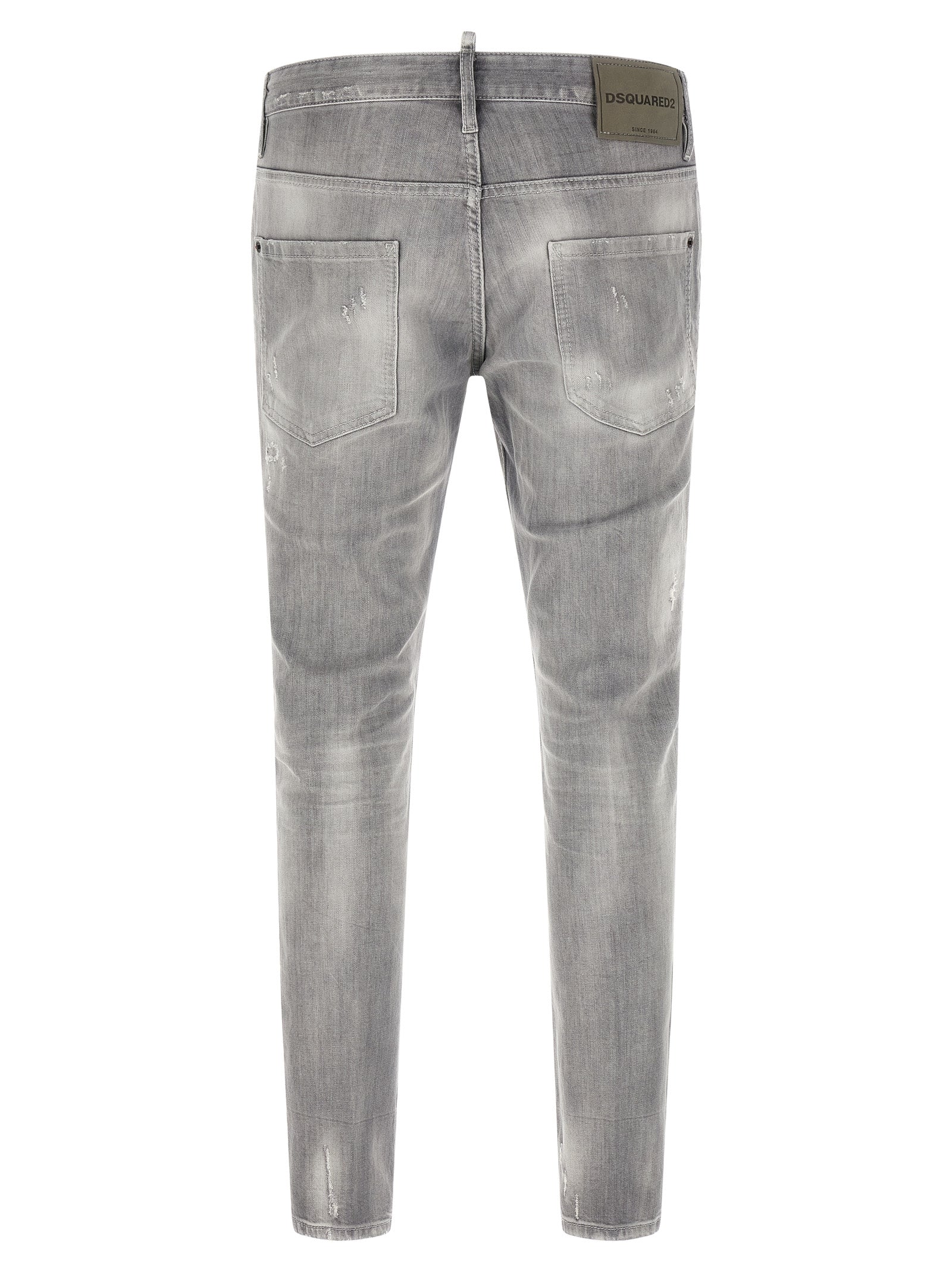 Dsquared² Stretch Cotton Tapered Jeans in Grey