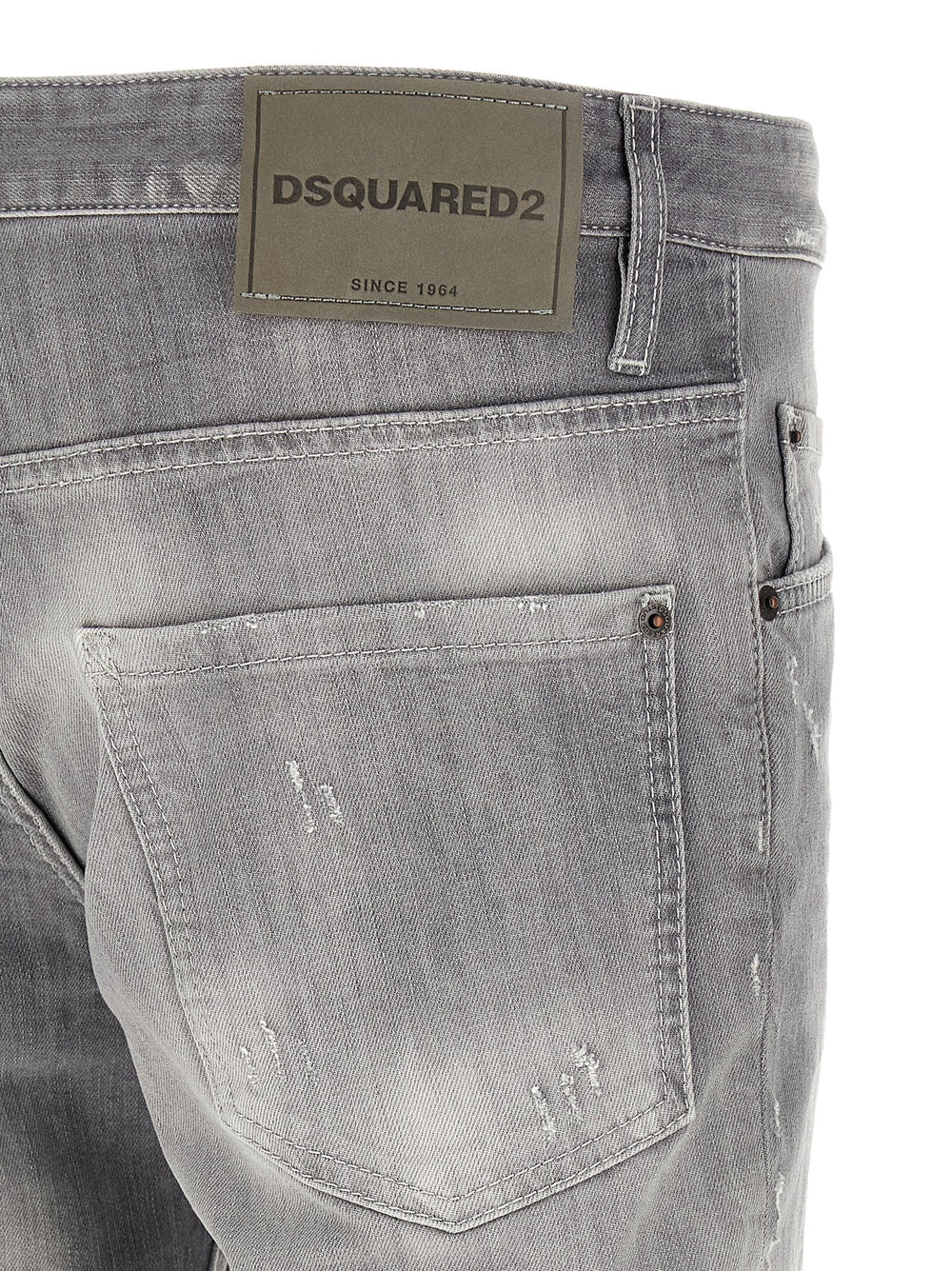 Dsquared² Βαμβακερό Τζιν Κωνικής Γραμμής σε Γκρι