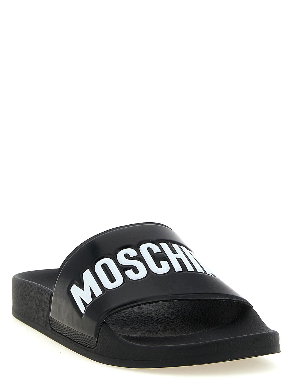 Moschino Δίχρωμα Σανδάλια από PVC σε Λευκό/Μαύρο