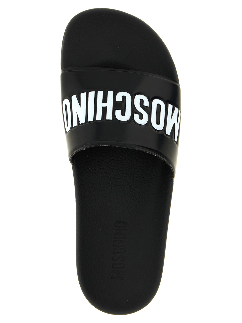 Moschino Δίχρωμα Σανδάλια από PVC σε Λευκό/Μαύρο