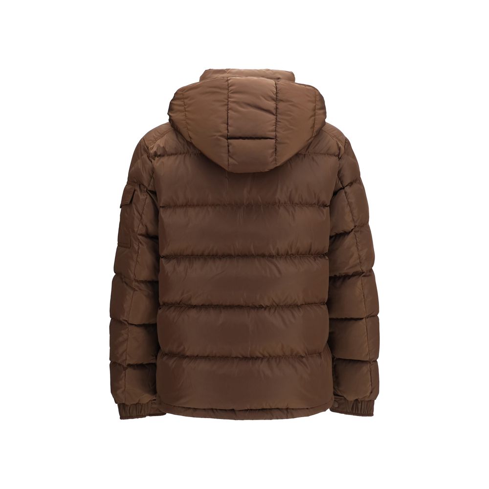 Moncler Κοντό Μπουφάν Down σε Καφέ