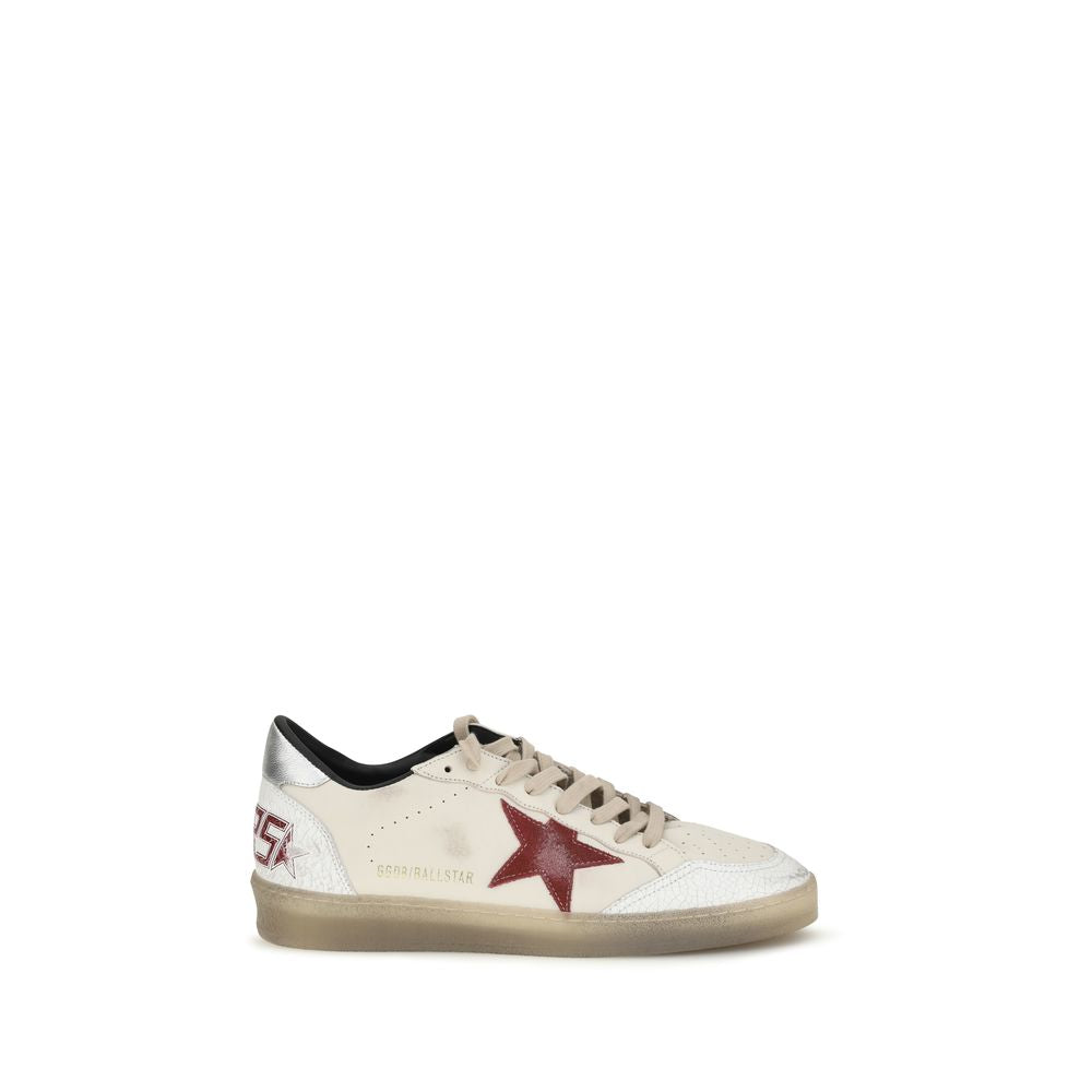 Golden Goose Ball Star Δερμάτινα Sneakers σε Λευκό