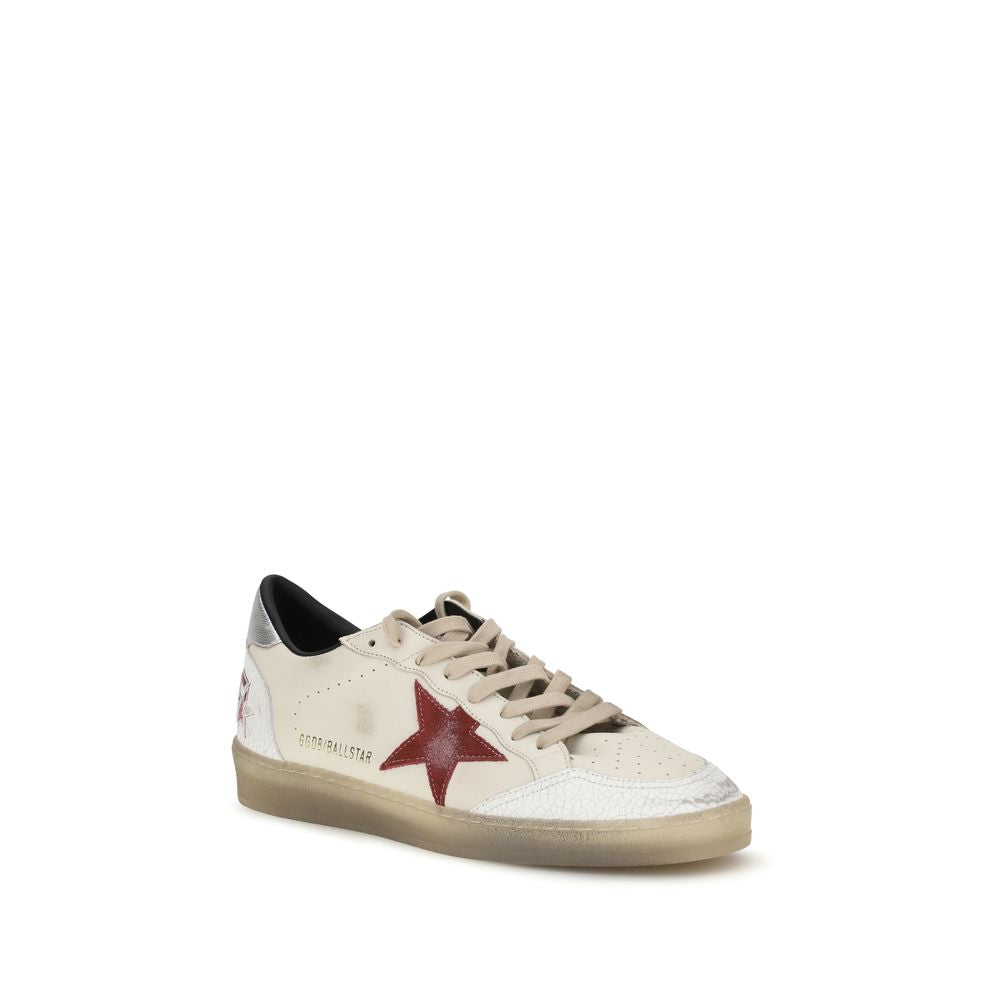 Golden Goose Ball Star Δερμάτινα Sneakers σε Λευκό