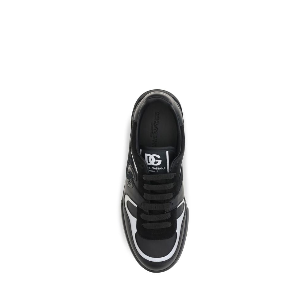 Dolce & Gabbana Calf Leather Sneakers in Black