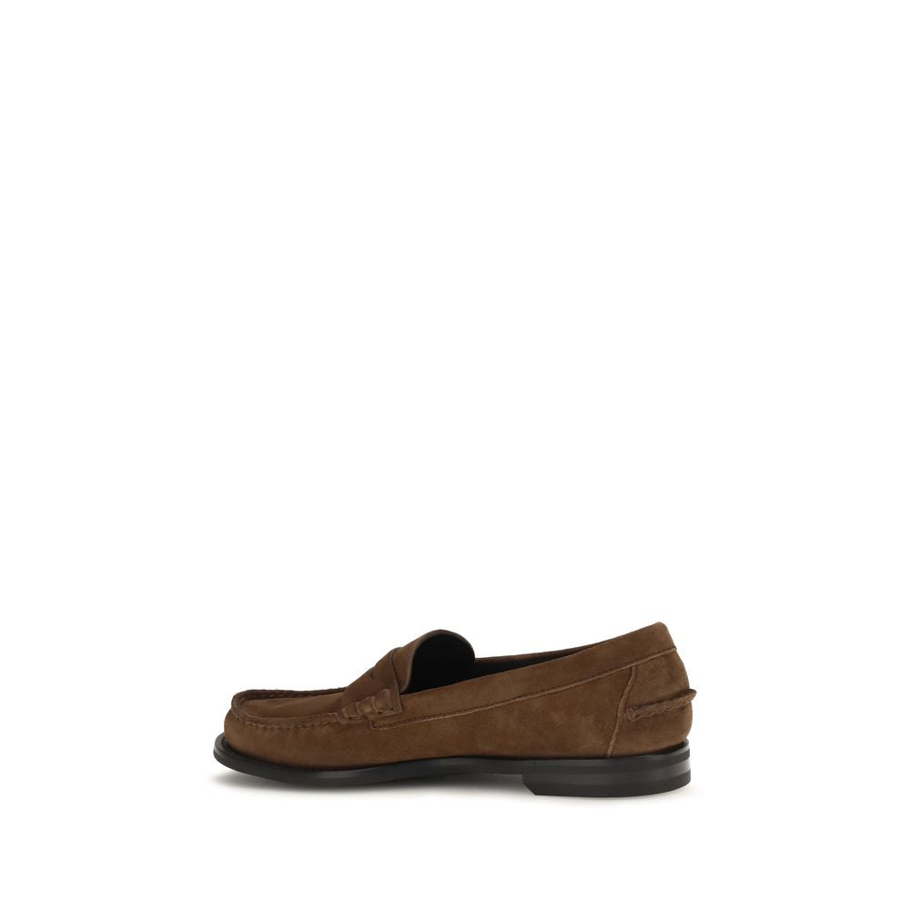 Prada Loafers από Σουέντ σε Καφέ