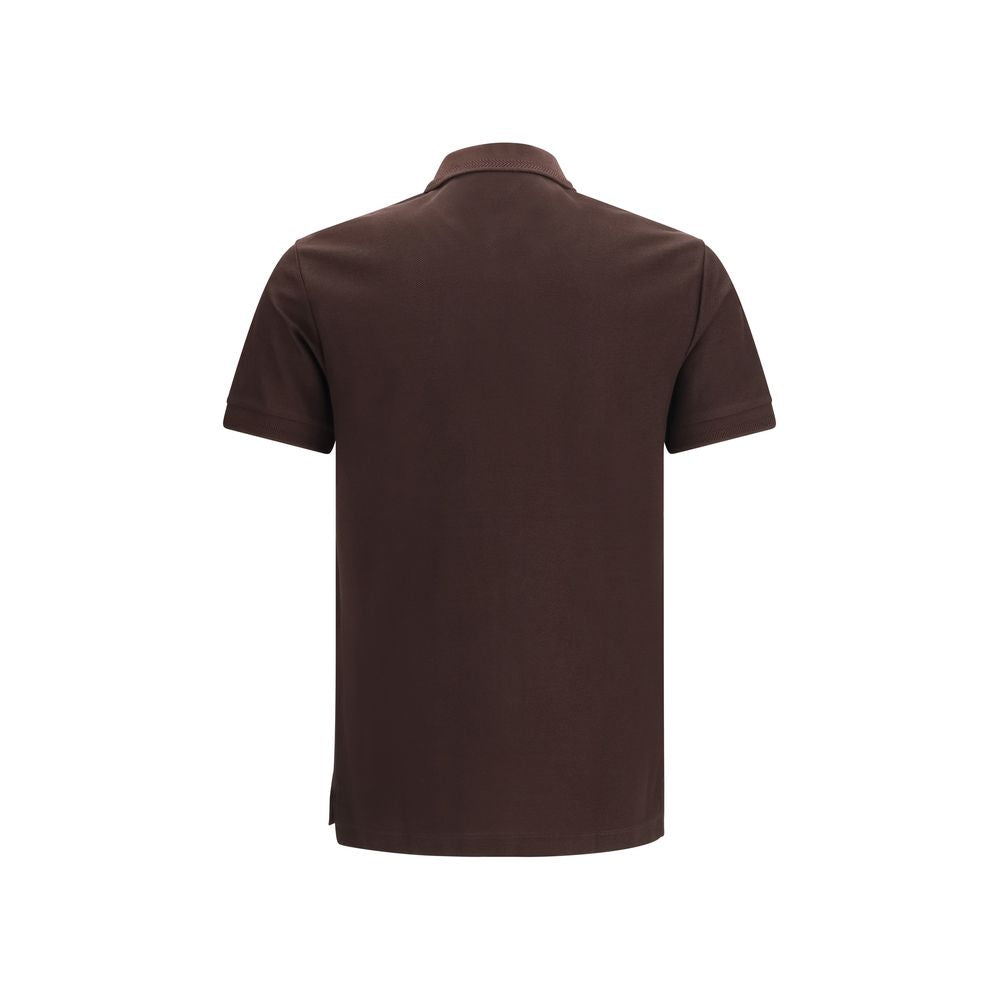 Burberry 100% Cotton Piqué Polo in Brown