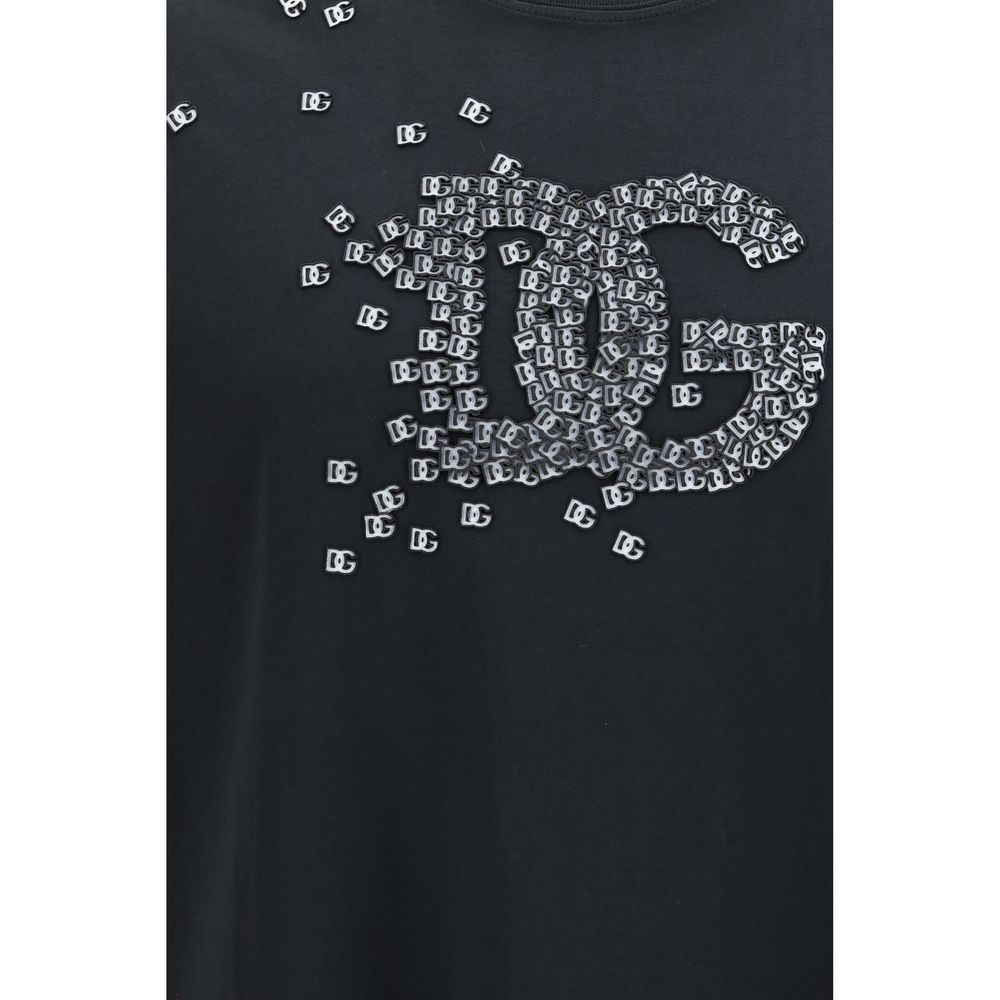 Dolce & Gabbana T-Shirt από 100% βαμβάκι σε Μαύρο