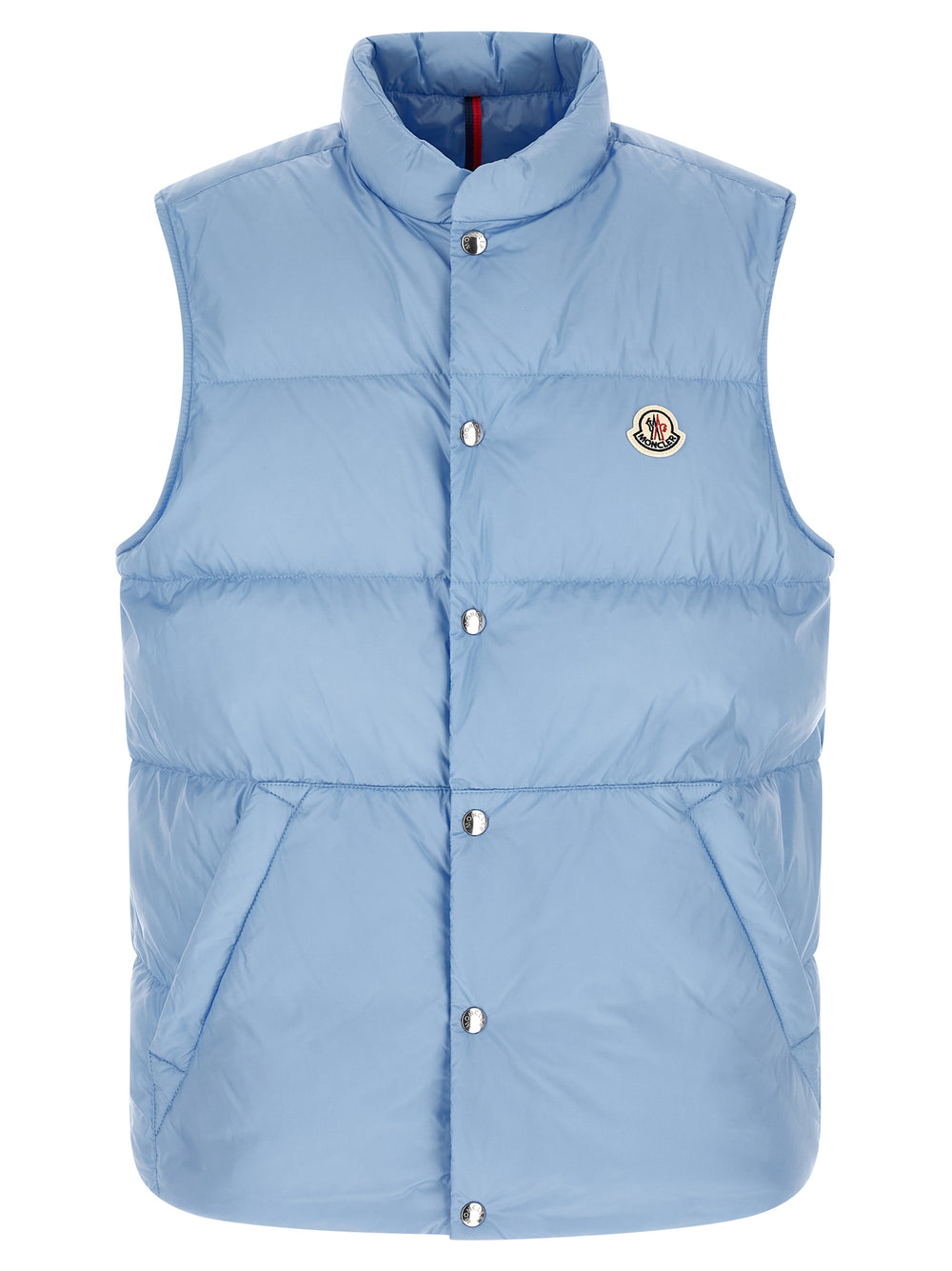 Moncler Polyamide Sleeveless Jacket in Light Blue