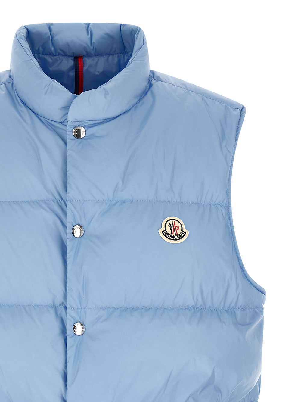 Moncler Polyamide Sleeveless Jacket in Light Blue